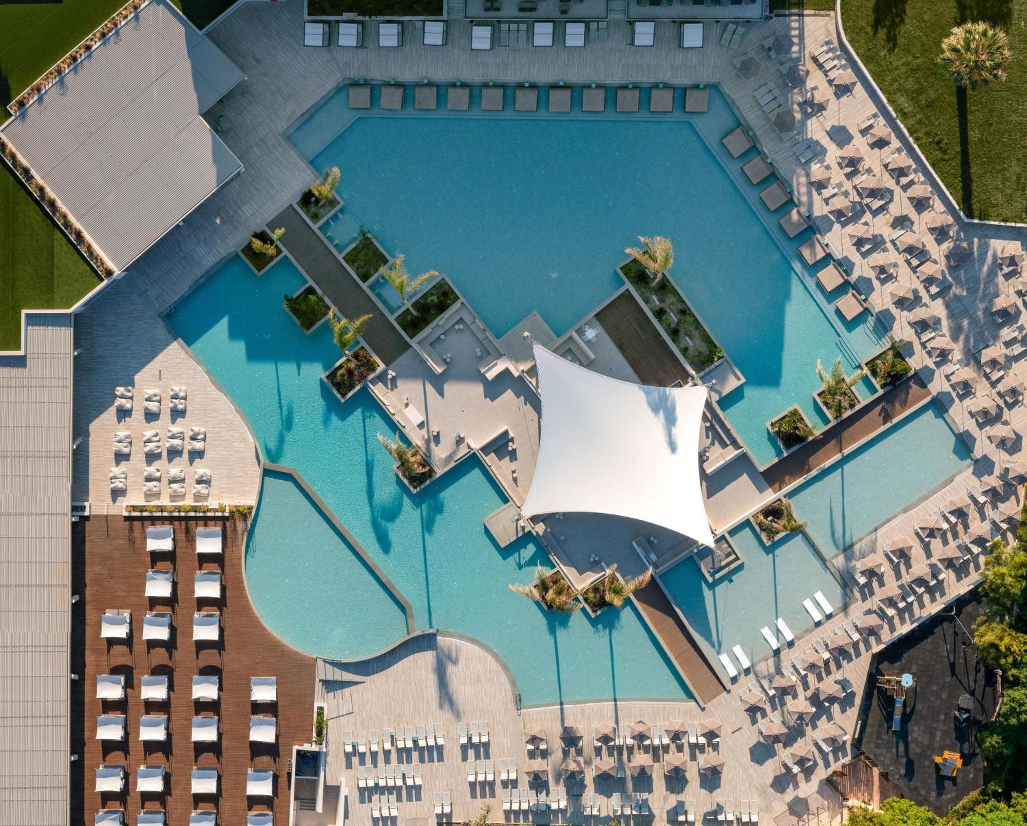 Electra Palace Rhodes Ialysos  Exterior photo Aerial view of the hotel